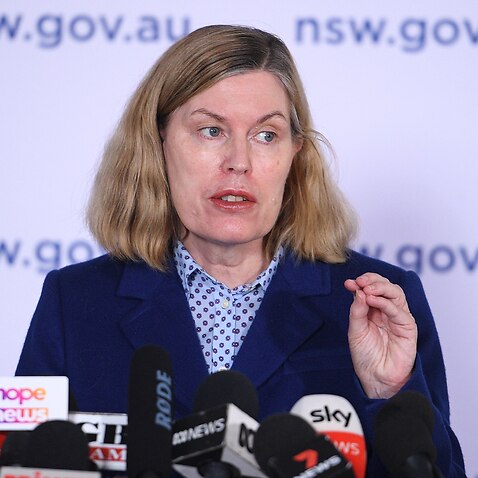 NSW Chief Health Officver Dr Kerry Chant addresses media during a press conference in Sydney, Tuesday, August 31, 2021.(AAP Image/Dan Himbrechts) NO ARCHIVING