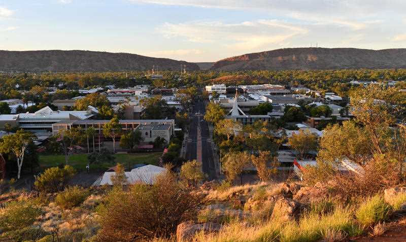 A general view of Alice Springs is seen on Monday, January 15, 2018. Alice Springs is situated in the Northern Territory.
