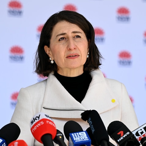 NSW Premier Gladys Berejiklian speaks to the media during a COVID-19 press conference in Sydney.