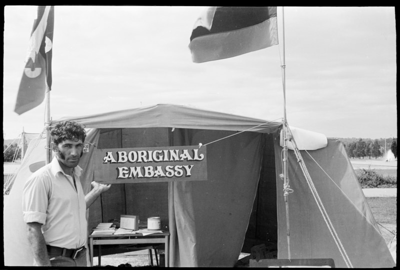 Aboriginal Tent Embassy, 26 January, 1972 (State Library of NSW)
