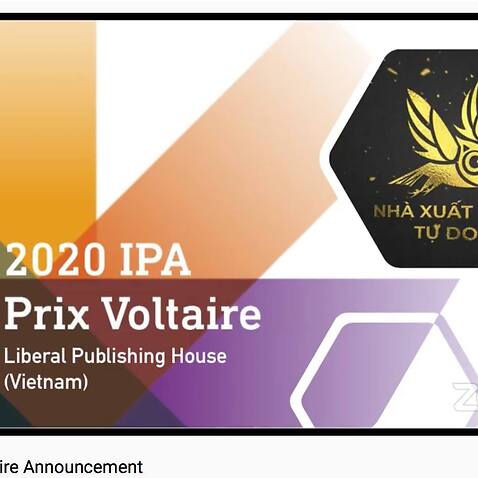 NXB Tự Do Prix Voltaire 2020