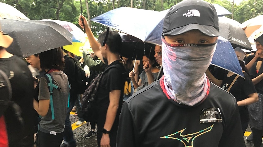 Image for read more article 'Exclusive: The Australian protester joining calls for greater democracy in Hong Kong '