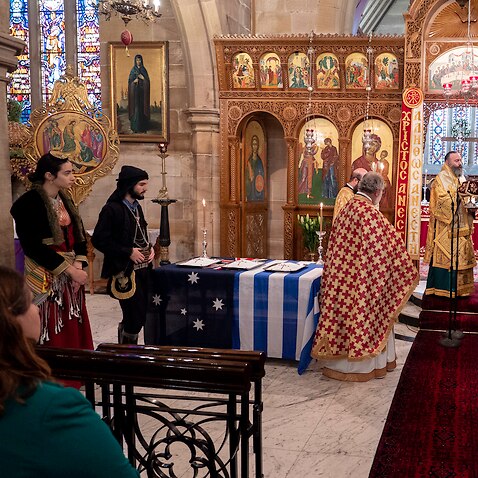 Memorial service at theGreek-Orthodox Cathedral in Sydney for the Pontian genocide