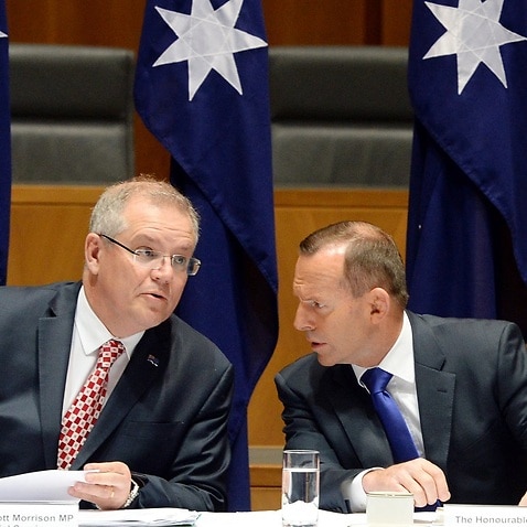 Scott Morrison and Tony Abbott.