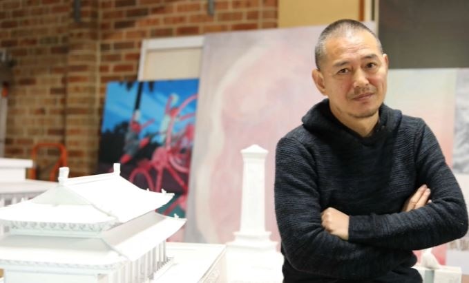 Guo Jian is remaking a diorama of a meat-covered Tiananmen Square.