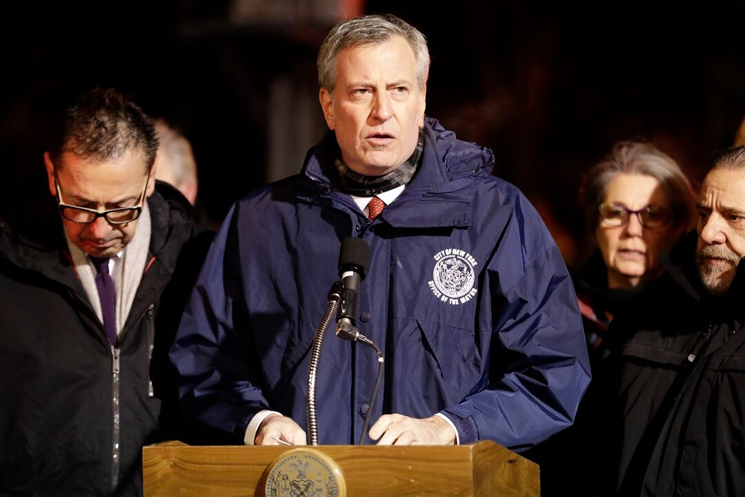 It is a misfortune glow tragedy we have seen in this city in during slightest a entertain century: NY City Mayor Bill de Blasio.