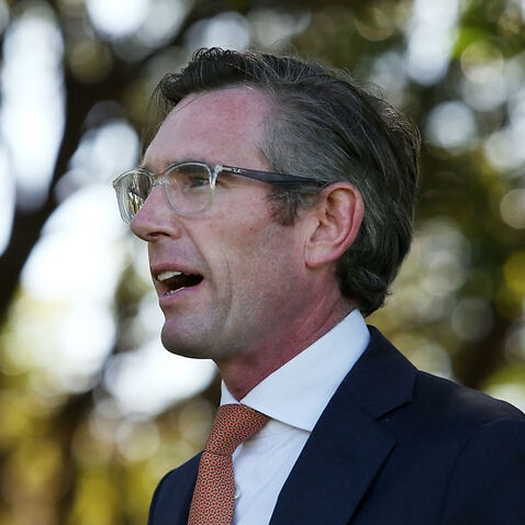 NSW Premier Dominic Perrottet speaks during a press conference at Government House on 6 October, 2021 in Sydney. 