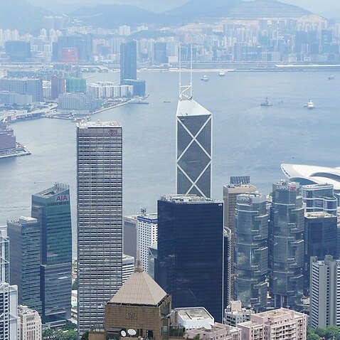 Buildings City Panoramic Hong Kong Skyscraper