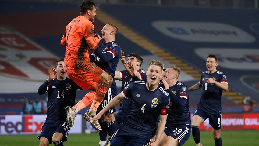 Marshall's spot-kick save against Serbia ends Scotland's 23-year wait