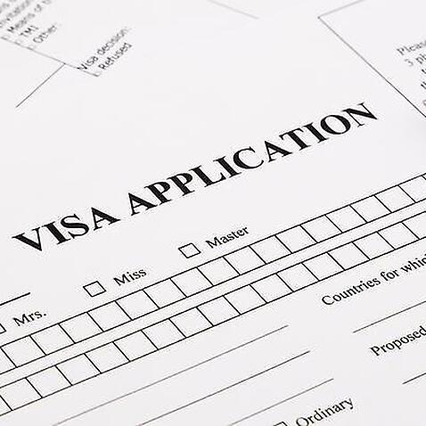visa application form and passport, apply and permession for foreigner country