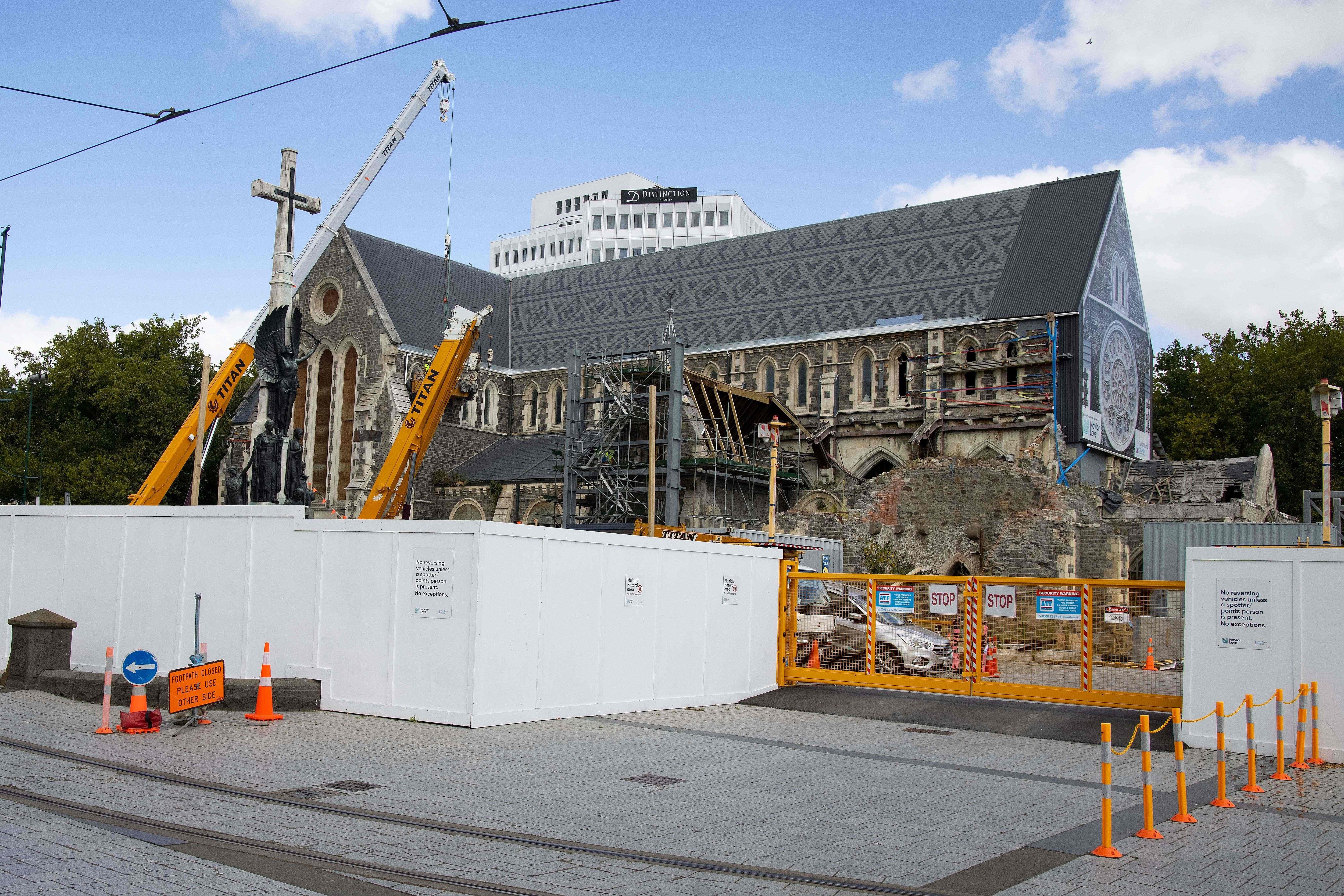 Christchurch Cathedral is under repair nearly 10 years after the deadly earthquake rocked the city.