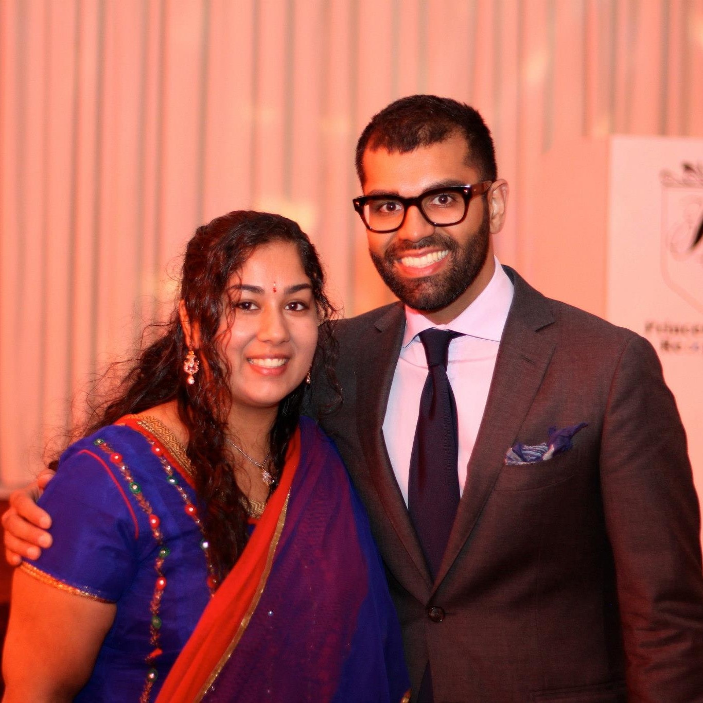 Tarang Chawla (right) with his sister Nikita, who was murdered by her husband in 2015.