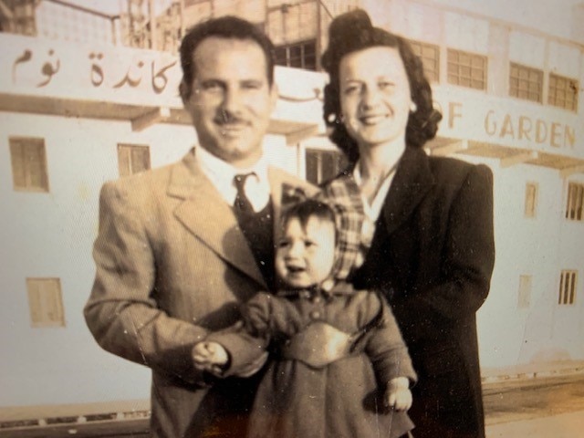 Rita Fioretto with her parents when she was 3.