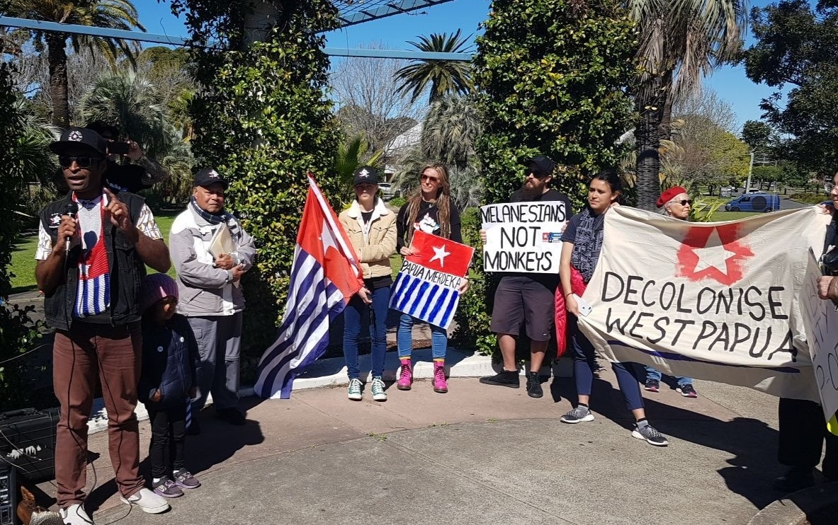 A rally was held in Sydney's Kingsford on Saturday morning.