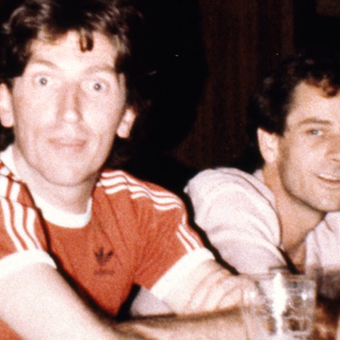 Wayne Davis, right, with his late parter William Rooney