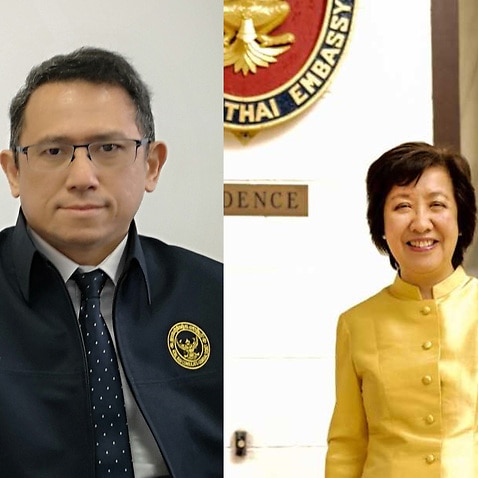 Images of Thai Ambassador to Australia, the Thai Consul-General in Sydney and the Thai Honorary Consul-General in Melbourne