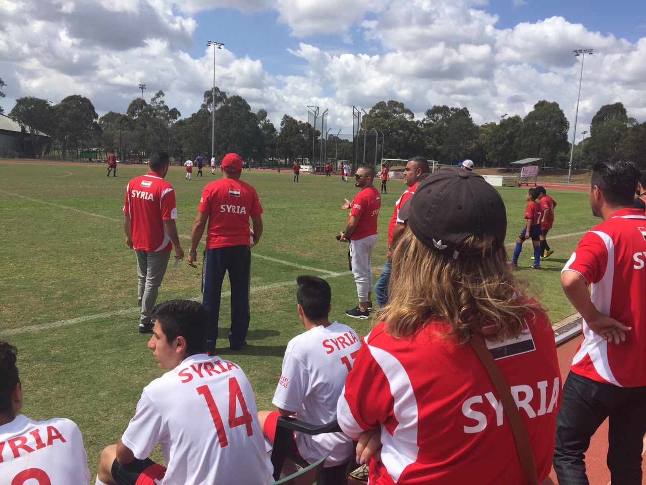 Sideline view of Syria's debut at the Arab Bank Cup in Sydney