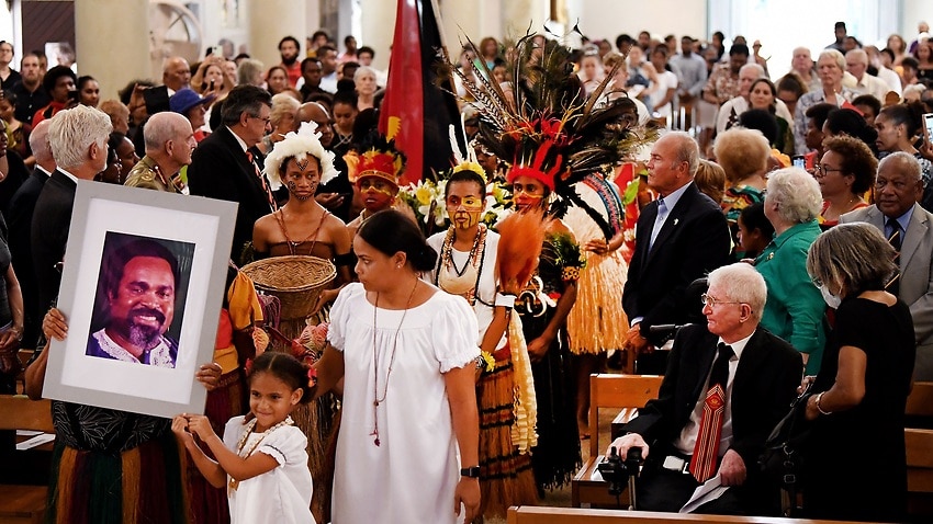 Papua New Guinea's Sir Michael Somare honoured with a service in