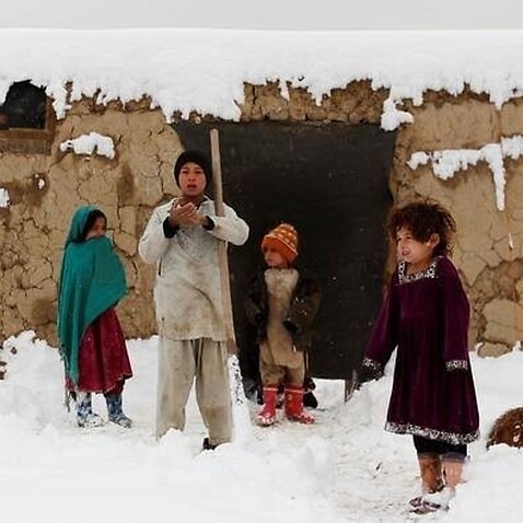 Snowing in Afghanistan
