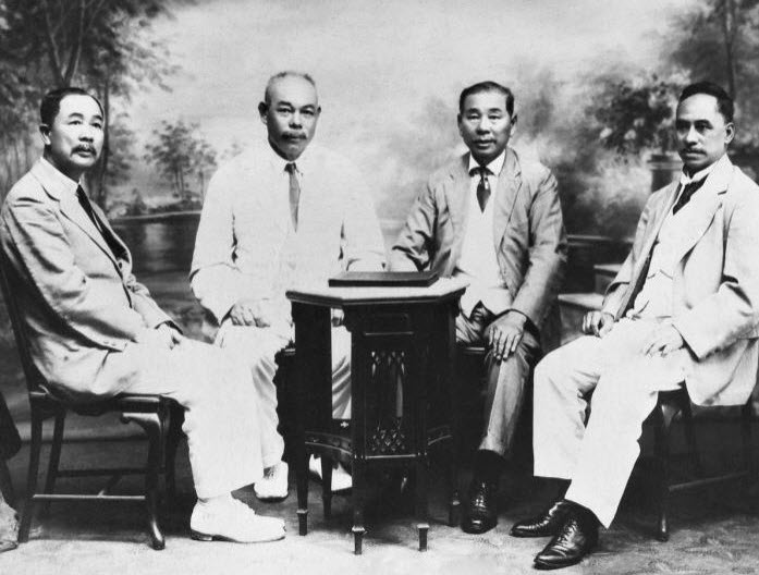 The founding partners of Wing Sang & Co Ltd. From left: Mark Jo, George Kwok Bew, Ma Ying Piu and Choy Hing.