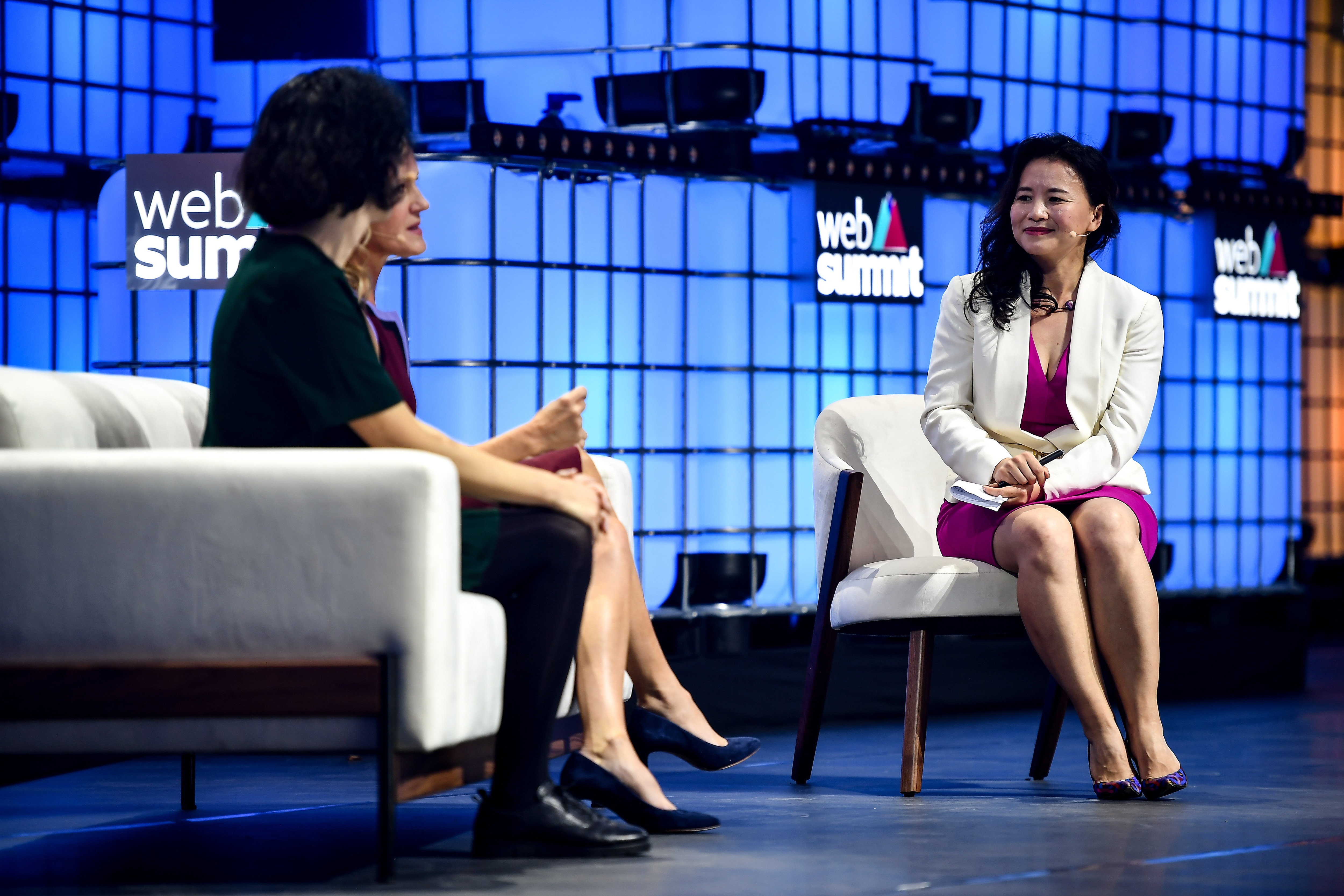 Cheng Lei, Anchor, CGTN Euro, at the Web Summit in isbon, Portugal in 2019.