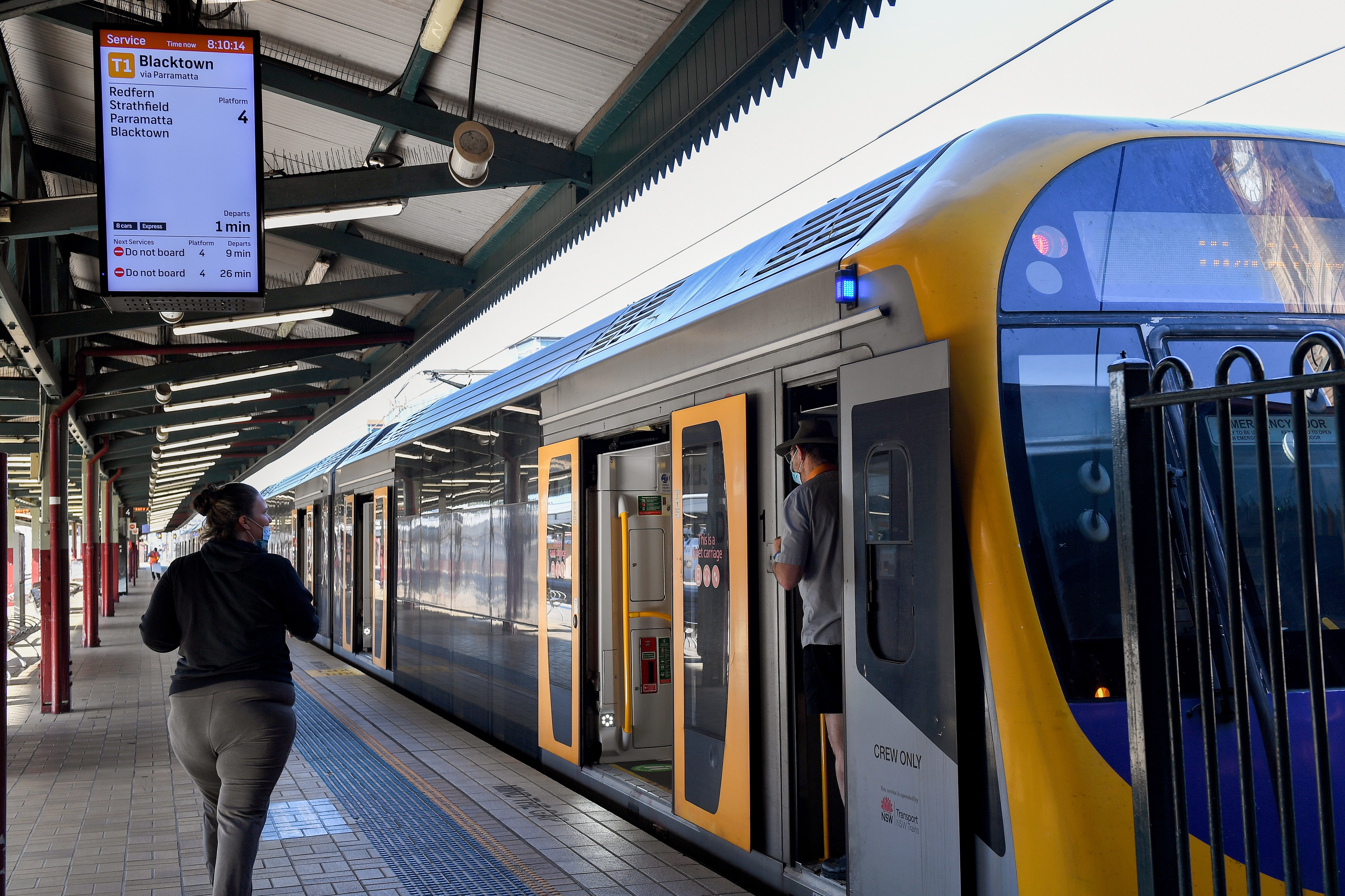 Sydney commuters have been encouraged to avoid travelling by train on Tuesday morning because of an overnight strike by rail workers. 