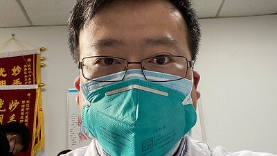 Dr Li Wenliang,  the whistleblowing doctor in Wuhan who first warned of the outbreak of the coronavirus.