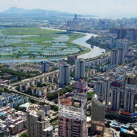 Shenzhen CBD and river