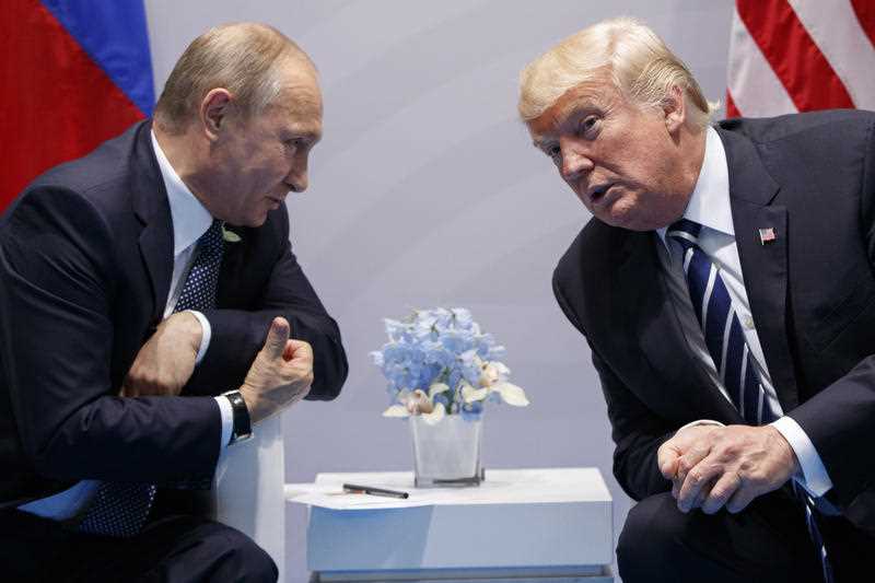 US President Donald Trump meets with Russian President Vladimir Putin at the G-20 Summit in Hamburg.