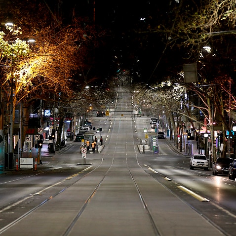 Residents in Melbourne are now required to comply with a city-wide nightly curfew. 