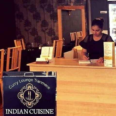 Ms Bhardwaj at work in Curry Lounge.