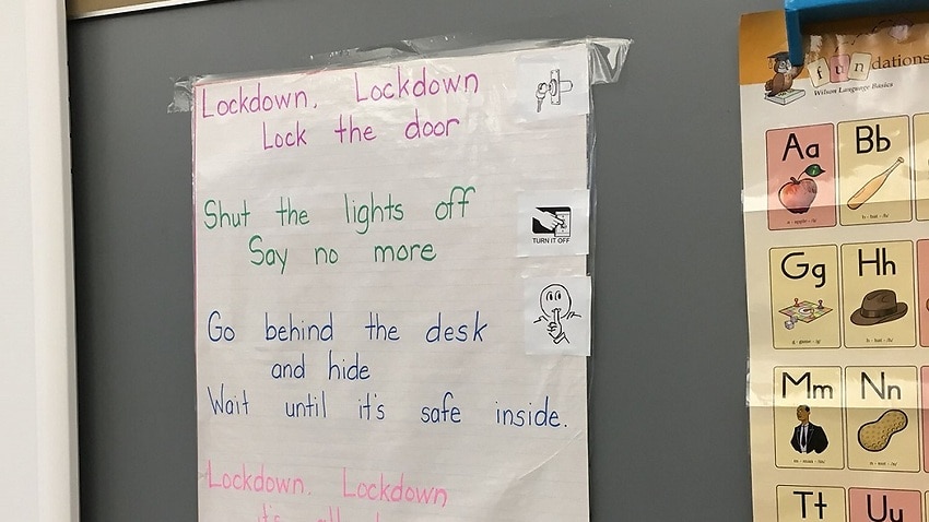 US school uses lullaby to teach kids about lockdown drills