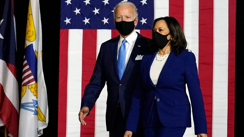 Image for read more article ''America is crying out for leadership': Joe Biden and Kamala Harris make their first joint appearance '