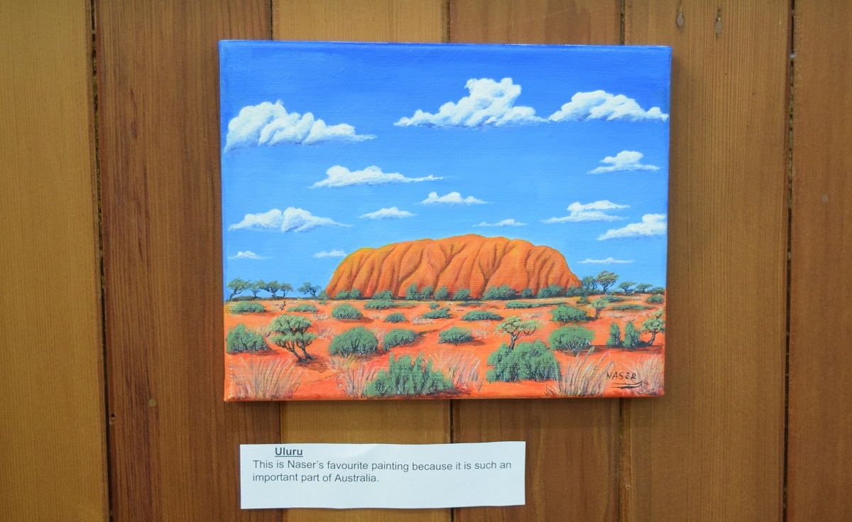Uluru is Naser's favourite painting