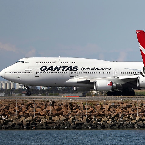 Qantas air plane
