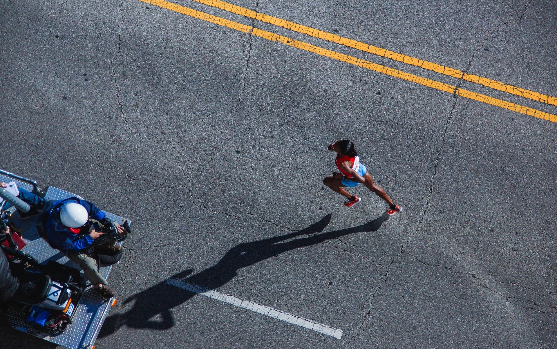 A marathon runner
