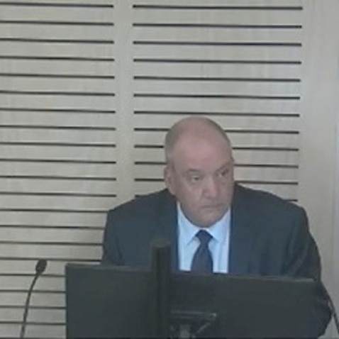 Former Wagga Wagga MP Daryl Maguire giving evidence during the NSW Independent Commission Against Corruption on 14 October. 