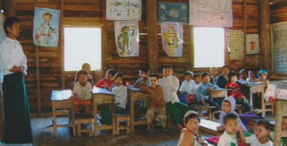 Gei Lin sent $30,000 behind to Chin State to assistance build a school. 