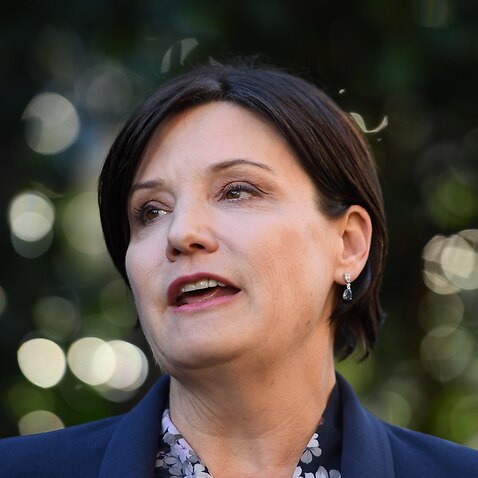 Jodi McKay speaking to the media in Sydney, Tuesday, May 25, 2021. 