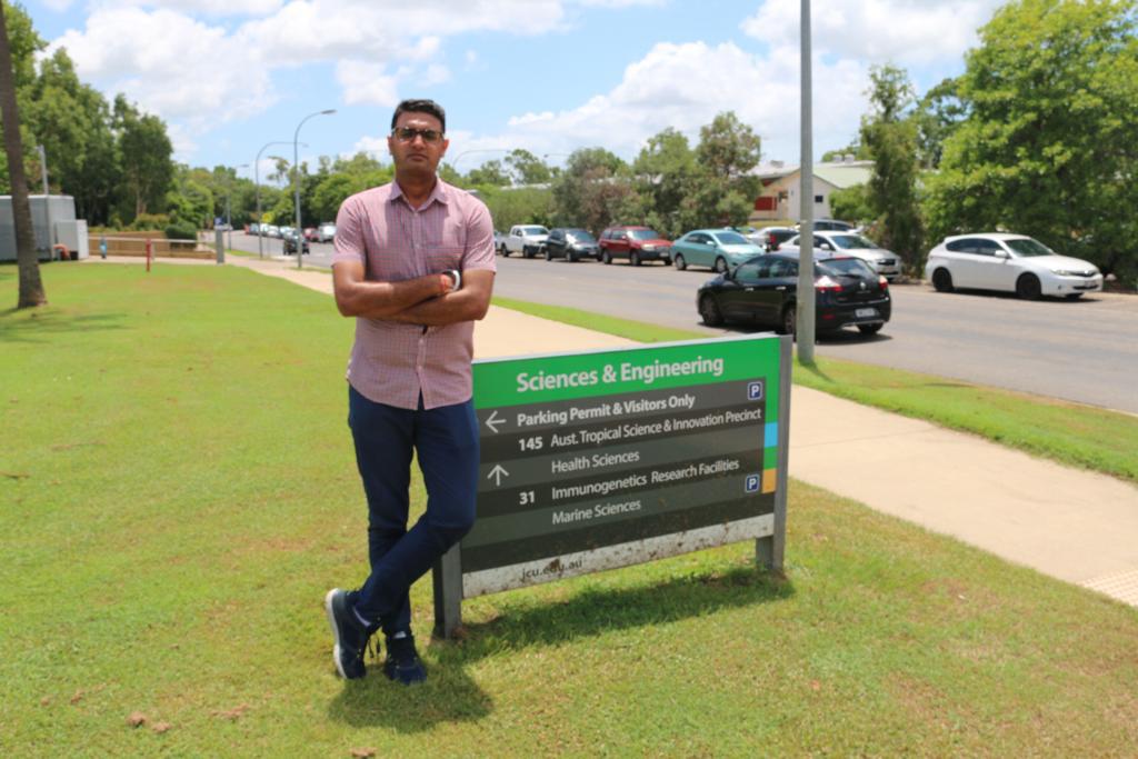 Jagtar Singh at James Cook University, Townsville. 