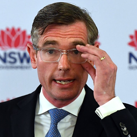 NSW Premier Dominic Perrottet speaks to the media at a press conference in Sydney, Tuesday, 2 November, 2021. 