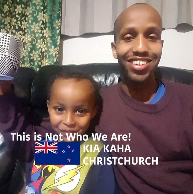 This photo of Mucad and Abdi was posted on Abdi's Facebook page, along with the message: "this is not who we are." 