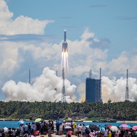 The Tianwen-1 Mars probe is launched from Wenchang City, Hainan Province, China, July 23, 2020. 