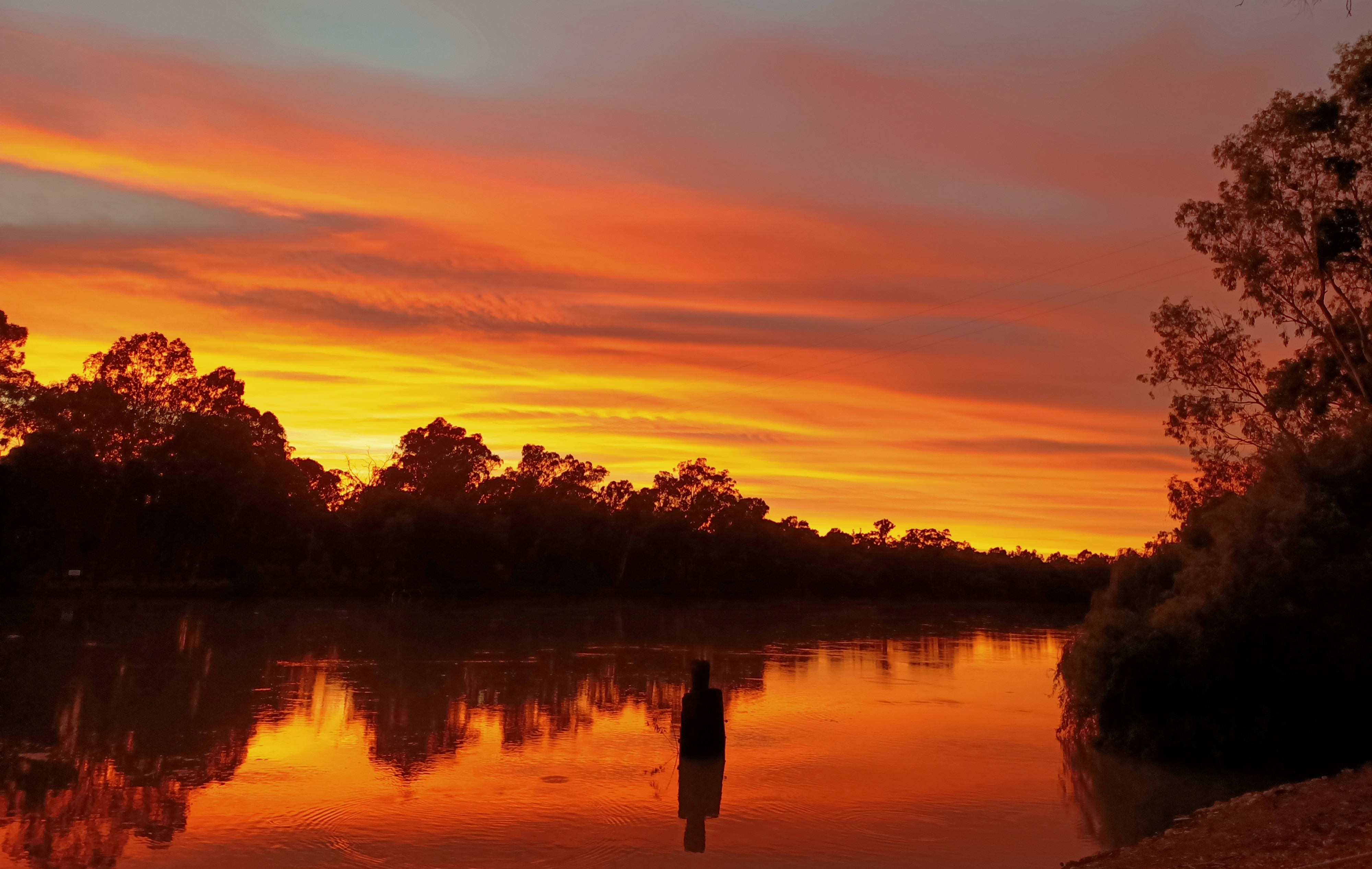 Sunset on the Murray river