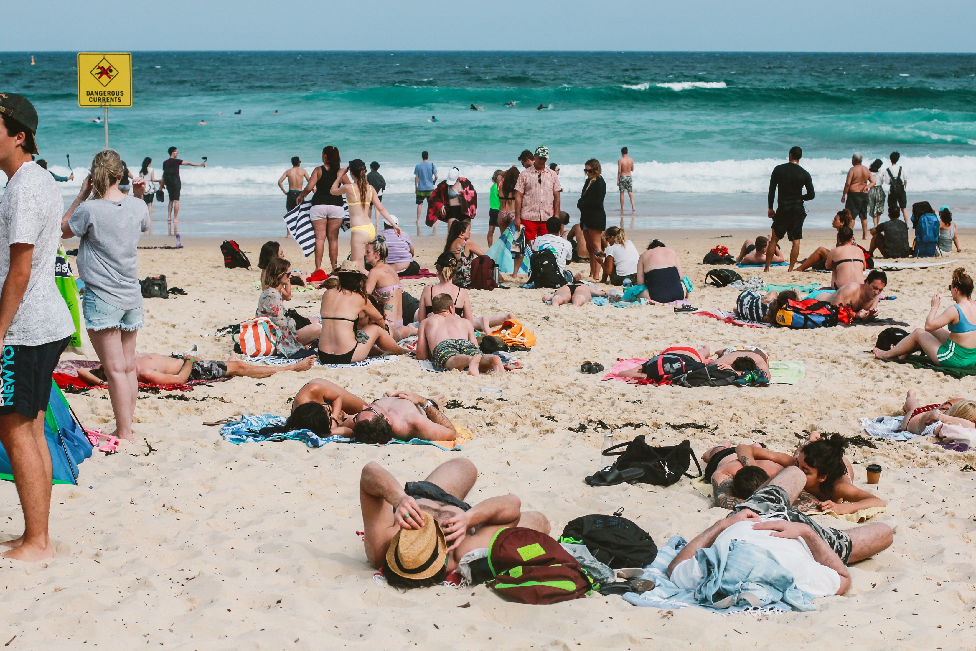 culture shock, australian beach