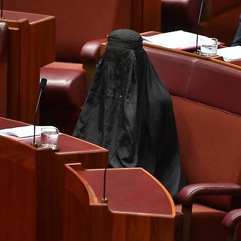 Pauline Hanson in Burqa