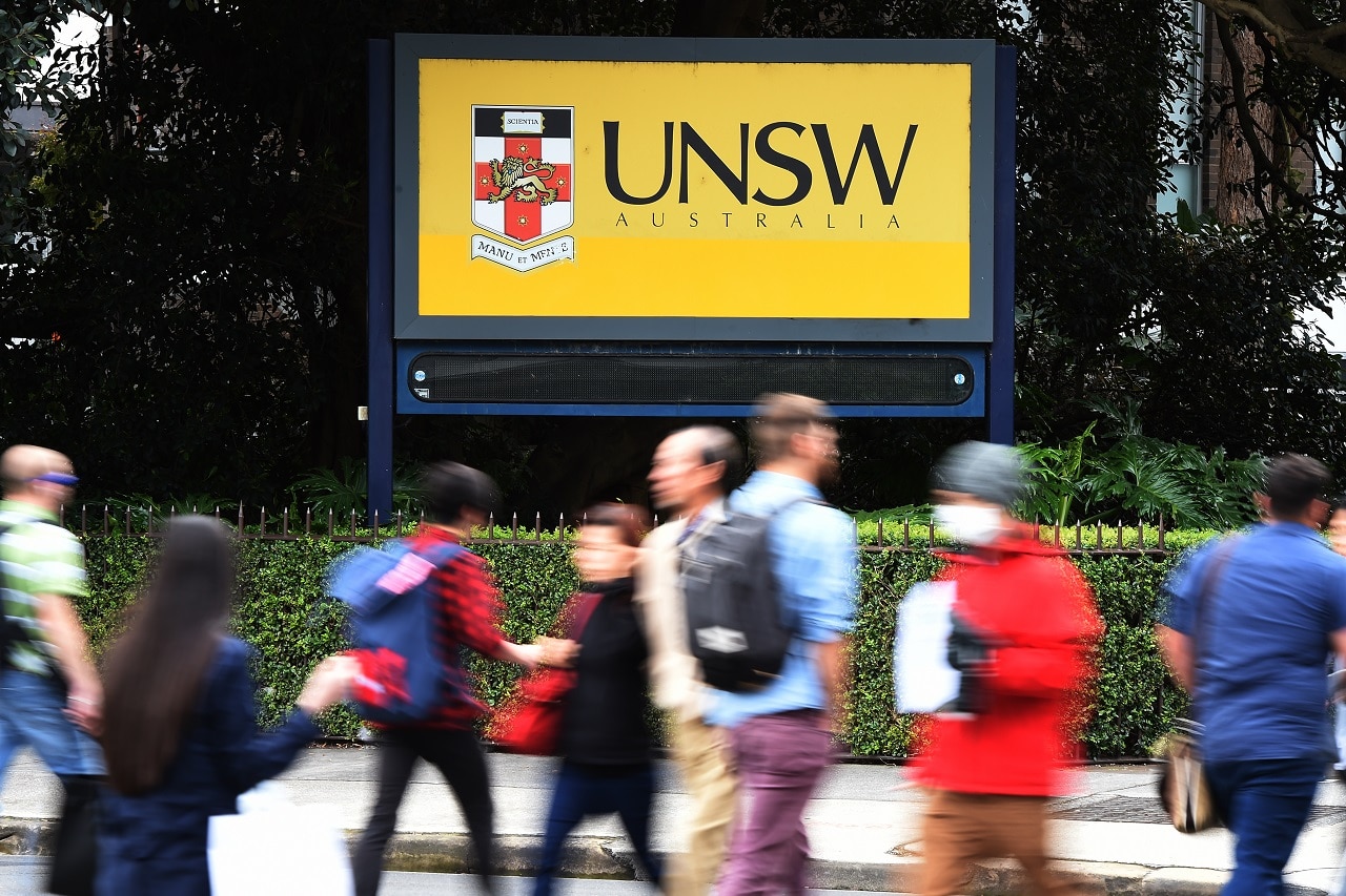 Students at the University of New South Wales in Sydney.