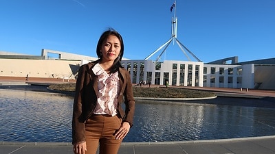 Thinzar Shunlei Yi in Canberra.