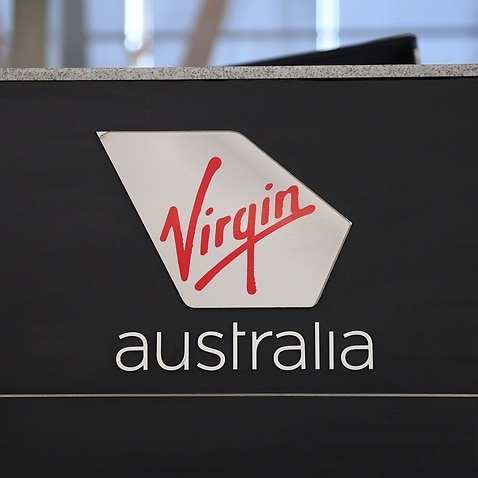 The Virgin Australia check-in area at Sydney Domestic Airport