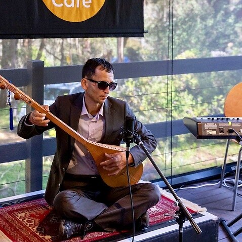 Asad Alizada plays traditional Hazara music.